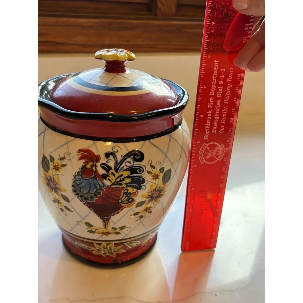 Julie Ueland Chanticleer Rooster Canister 9